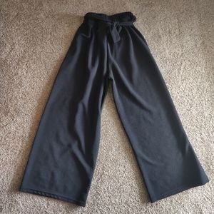 Black culottes/wide leg